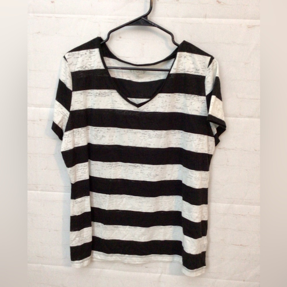 Xl Black & white Cato shirt (0151)